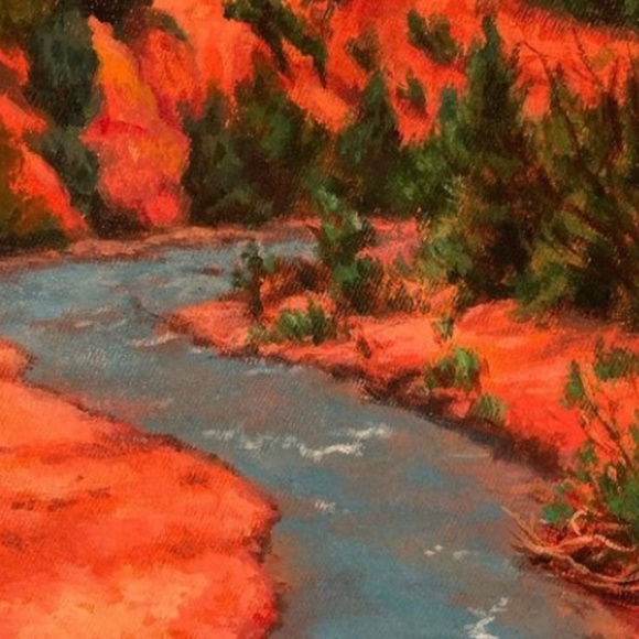 Hand painted Denim Jacket of Bryce Canyon - Picture 2 of 4